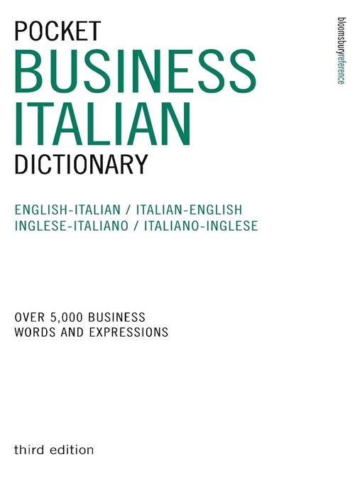 Title details for Pocket Business Italian Dictionary by A&C Black - Available